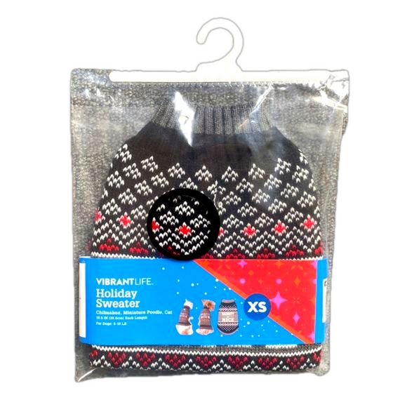 Pet Christmas Holiday Ugly Christmas Sweater - “Naughty Or Nice” - Brand New - Picture 2 of 3